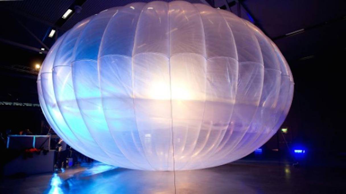 Un projet de ballon-transmetteur d'internet de Google présenté à Christchurch, le 16 juin 2013 en Nouvelle-Zélande 