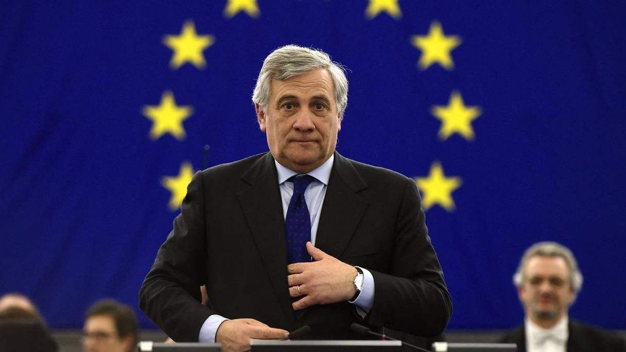 Antonio Tajani, président du Parlement européen. 