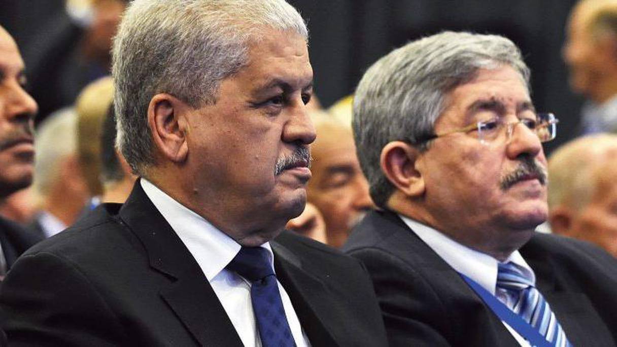 Les ex-Premiers ministres Abdelmalek Sellal et Ahmed Ouyahia.