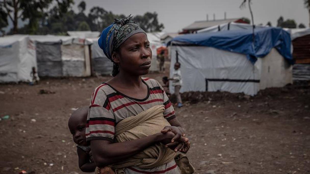 Siapata, une femme de 38 ans sinitrée de la dernière éruption volcanique du Nyiragongo