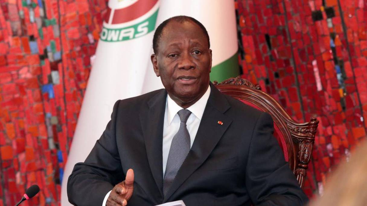 Alassane Ouattara, président de la Côte d'Ivoire.