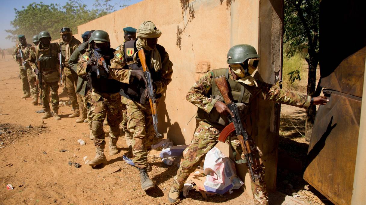 Des éléments des Forces armées maliennes en opération.