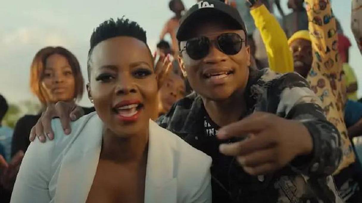 Le DJ sud-africain Master KG et la chanteuse Nomcebo Zikode.
