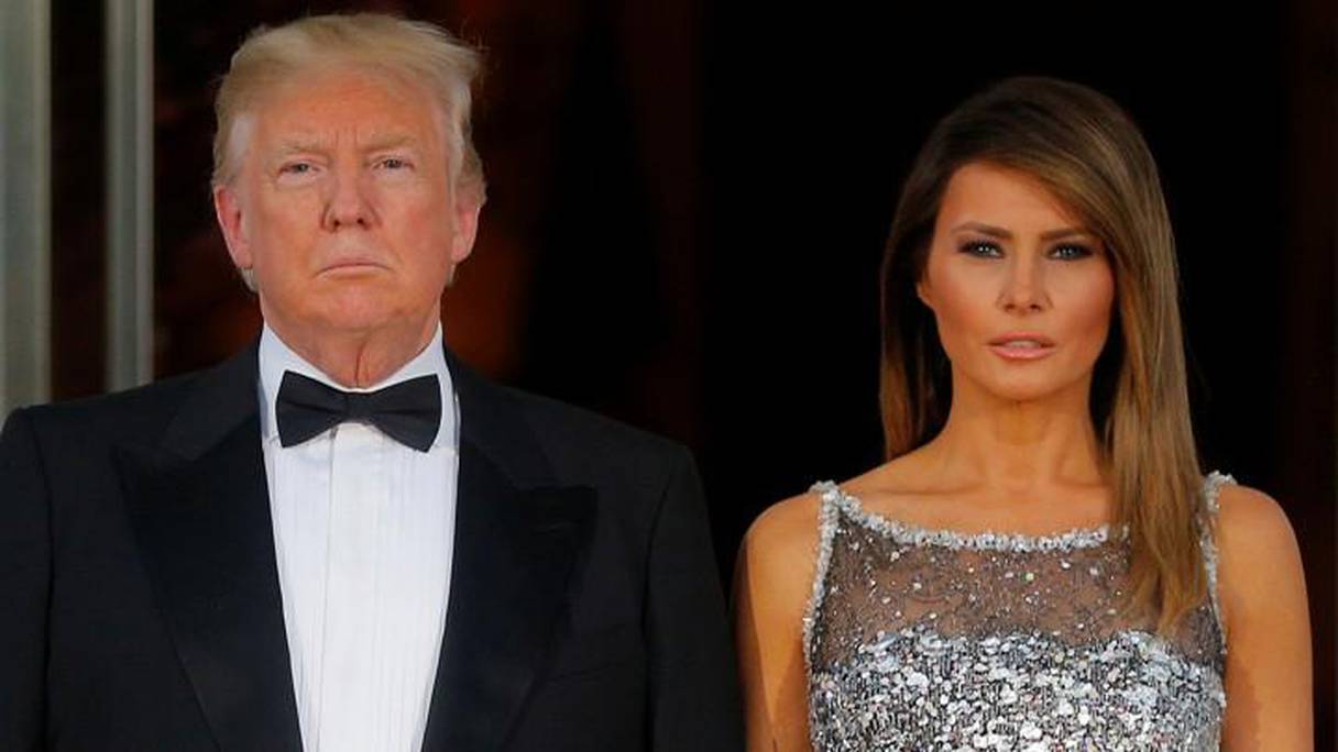 Donald Trump, président des Etats-Unis, et son épouse Melania Trump.