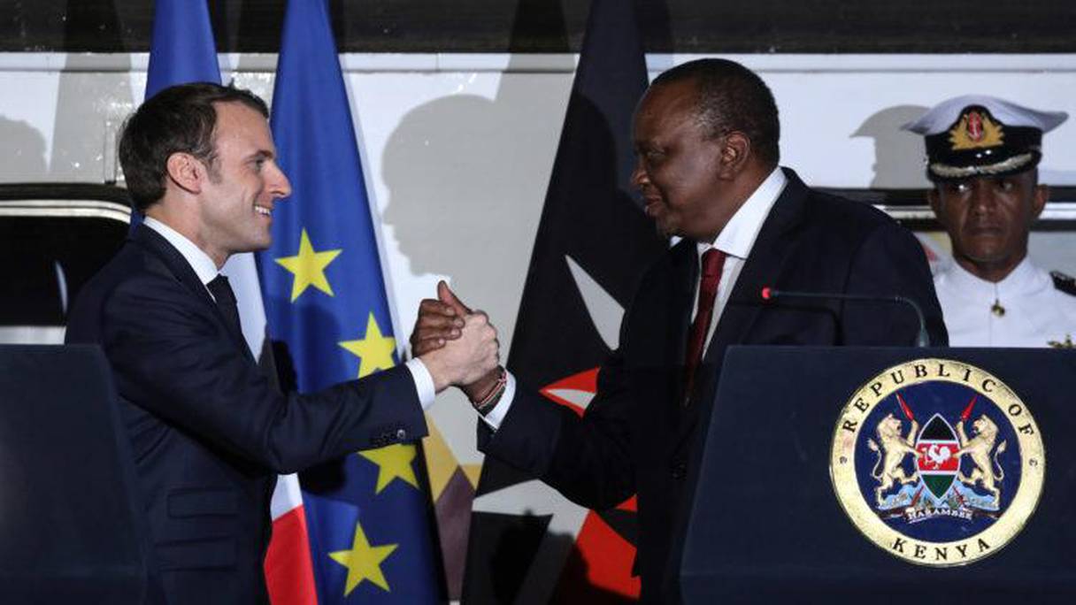Le président kényan Uhuru Kenyatta en visite de travail en France. 