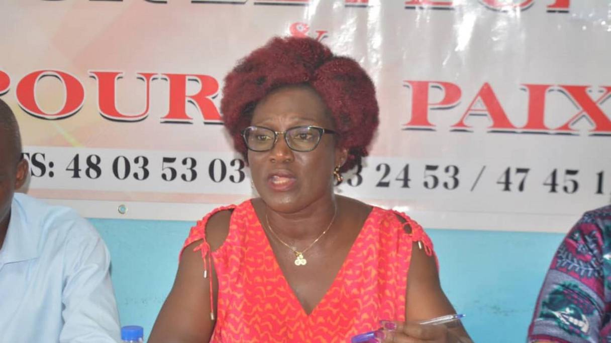 Pulcherie Gbalet, militante ivoirienne et leader de la société civile. 