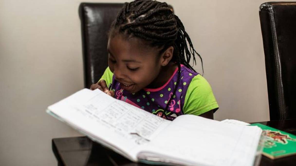 Michelle, 7 ans et auteure sud-africaine. 
