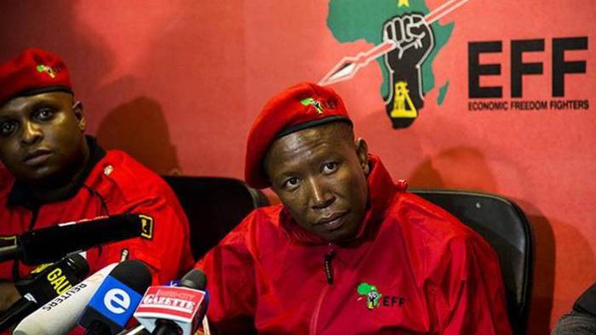 Le chef du mouvement d'opposition sud-africain Combattants pour la liberté économique (EFF) Julius Malema.