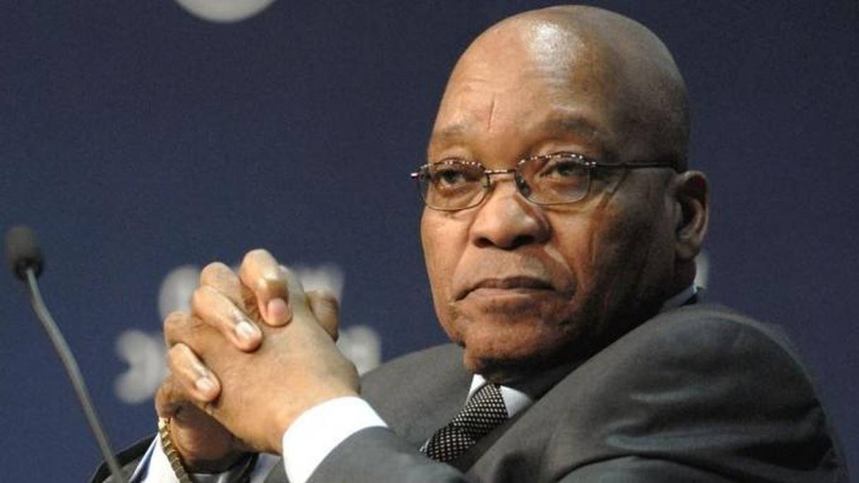Jacob Zuma, président de l'Afrique du Sud. 
