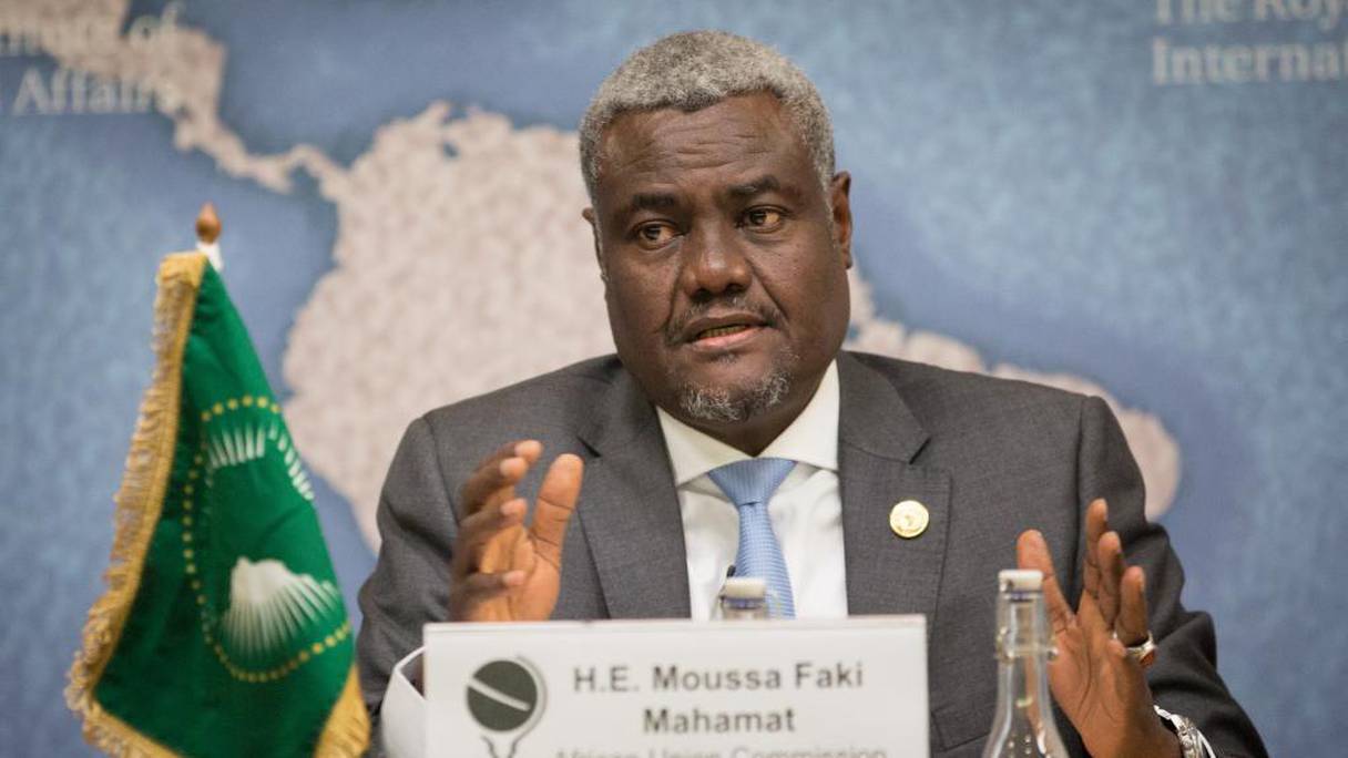 Moussa Faki Mahamat, président de la Commission de l'Union africaine. 
