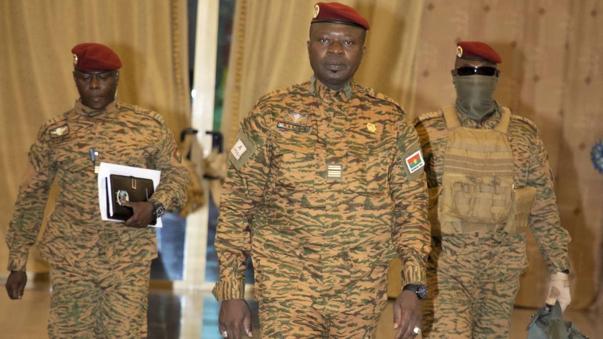 Le président de la transition du Burkina Faso, le lieutenant-colonel Paul-Henri Sandaogo Damiba.