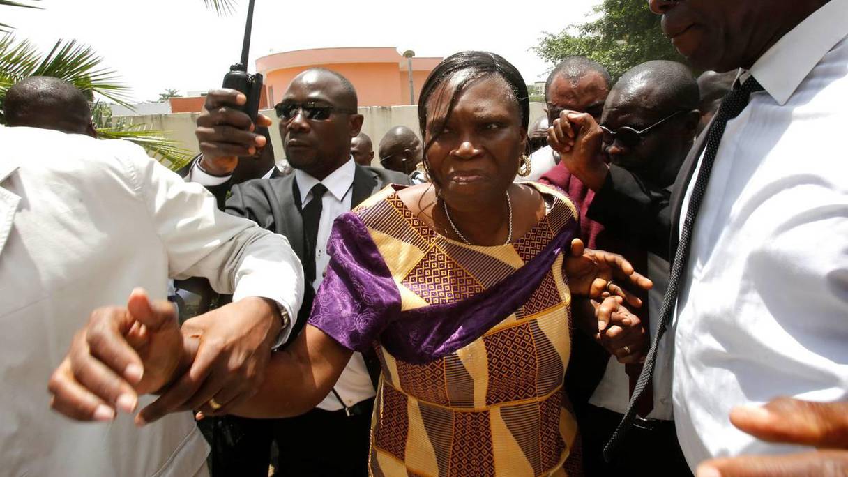 Simone Gbagbo à sa libération. 