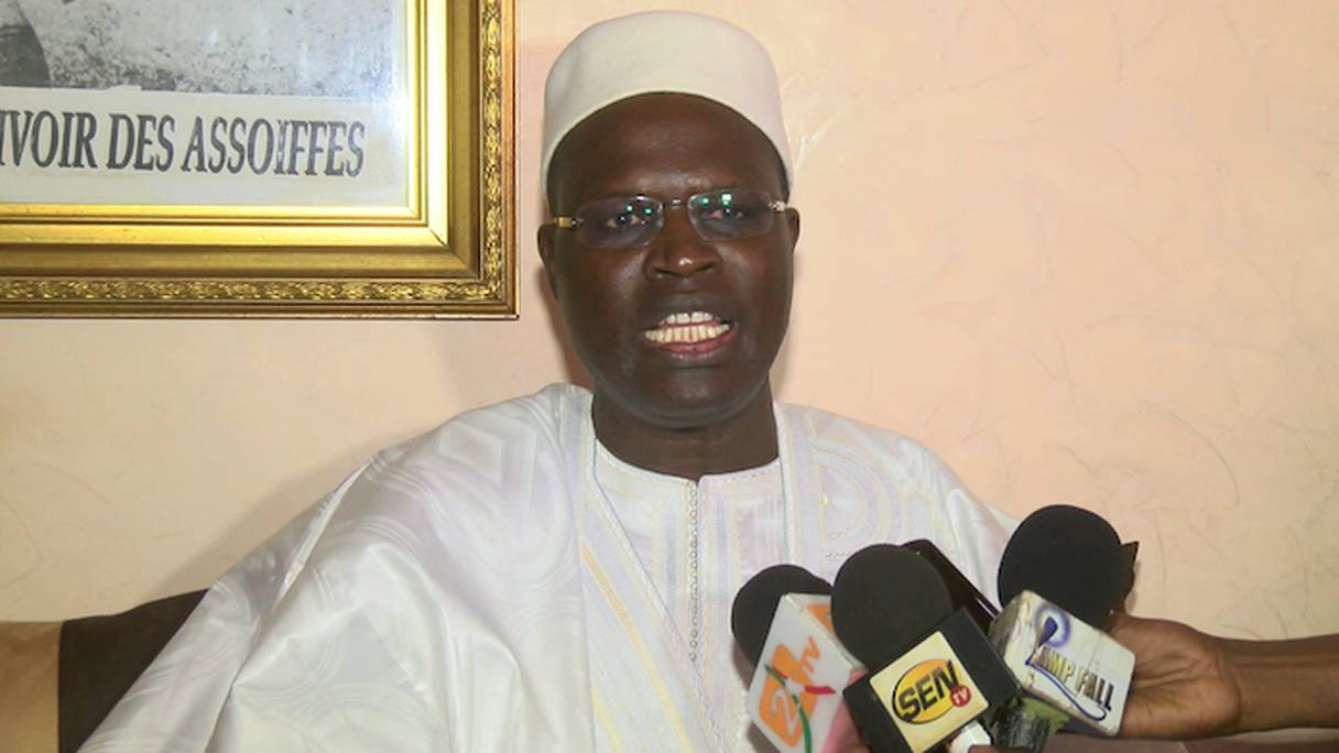 Khalifa Sall du Parti socialiste sénégalais et probable candidat à la présidentielle de 2019.