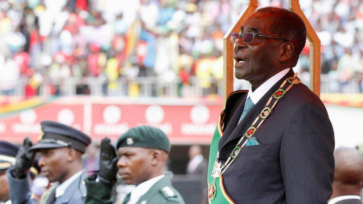 Robert Mugabe, président du Zimbabwe. 
