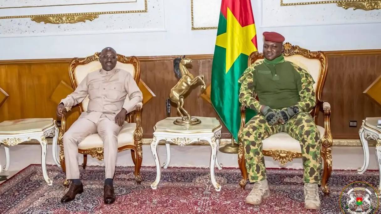 Burkina Faso: visite de Guillaume Soro au capitaine Ibrahim Traoré | Le360 Afrique