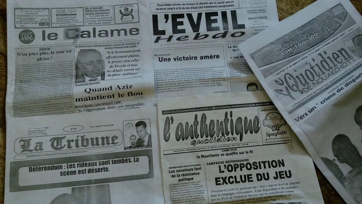 La liberté de la presse est soumise à rude épreuve en Mauritanie.