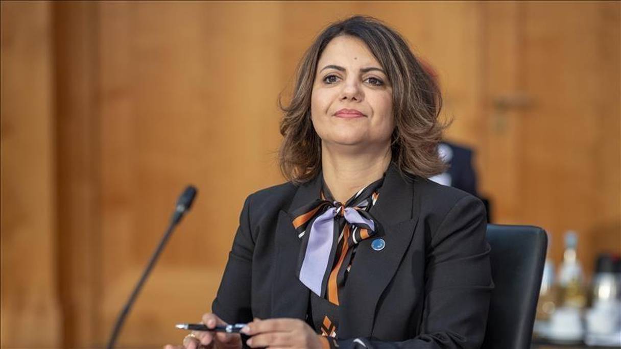 La ministre des Affaires étrangères libyenne Najla Al-Mangoush.