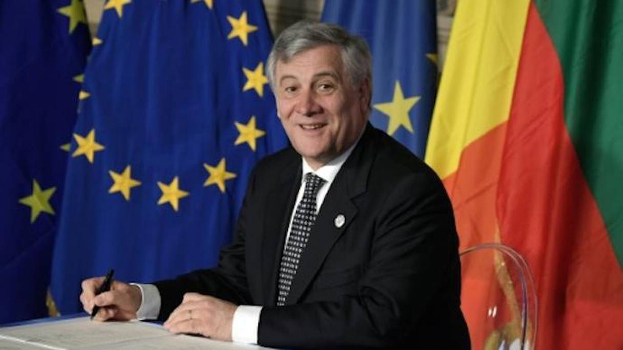 Le président du Parlement européen Antonio Tajani. 