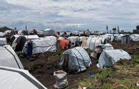 Goma, camp de réfugiés, rdc, m23