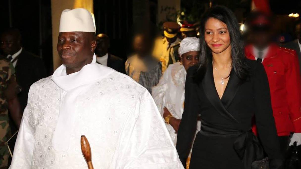 Yaya Jammeh et celle qui sera bientôt son ex femme Zeinab Suma