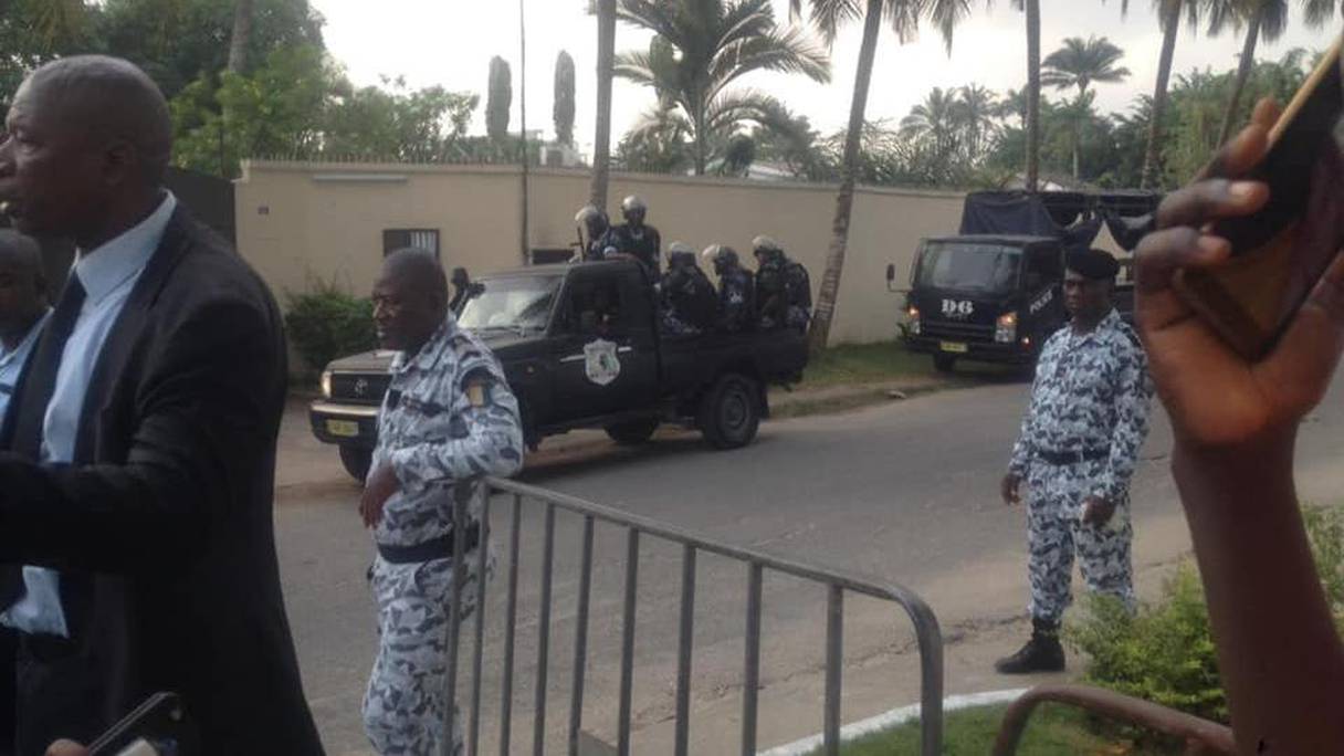 Des forces de l'ordre ivoiriennes à Abidjan. 