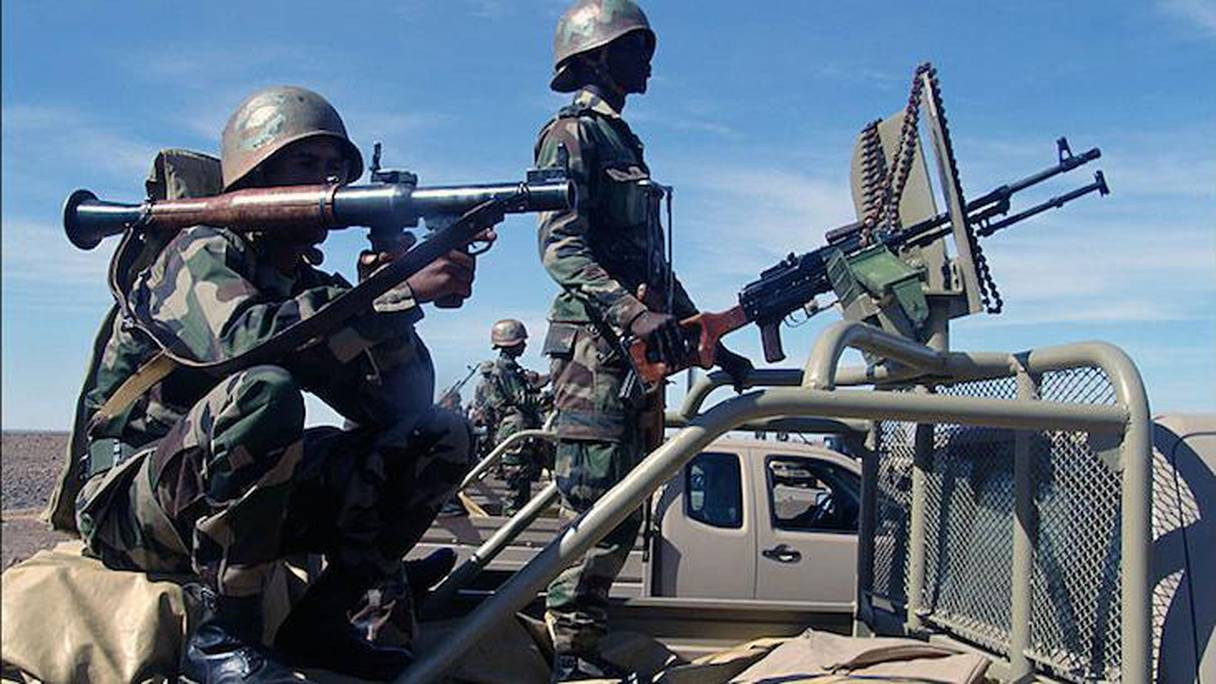 Des militaires de l'armée mauritanienne. 