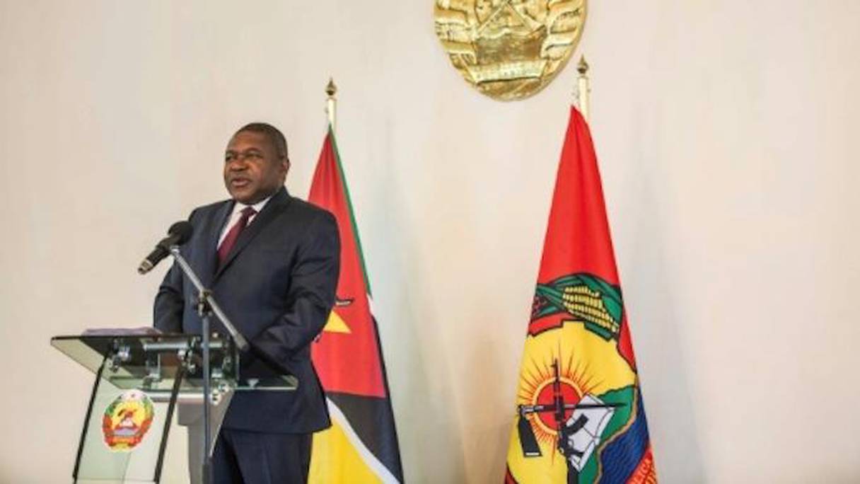 Le président du Mozambique Filipe Nyusi, le 7 février 2017 au palais présidentiel, à Maputo.