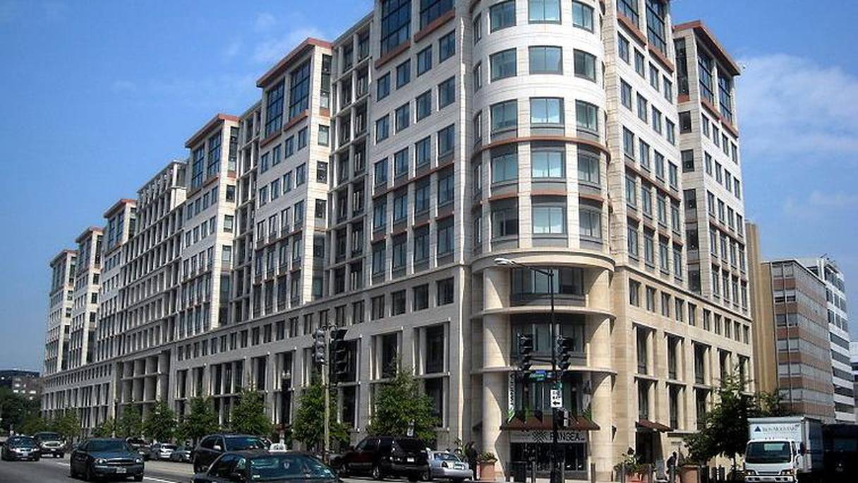 À Washington, le siège de International Finance Corporation (ICF), institution de la Banque Mondiale.