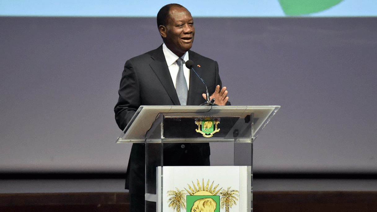 Alassane Ouattara, président de la République de Côte d'Ivoire. 
