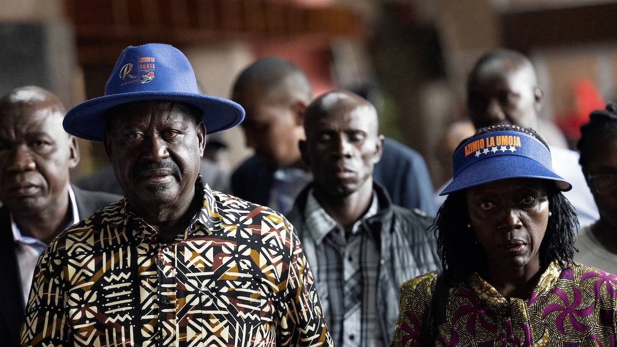 Raila Odinga, donné perdant par la commission électorale pour la présidentielle de 2022. 