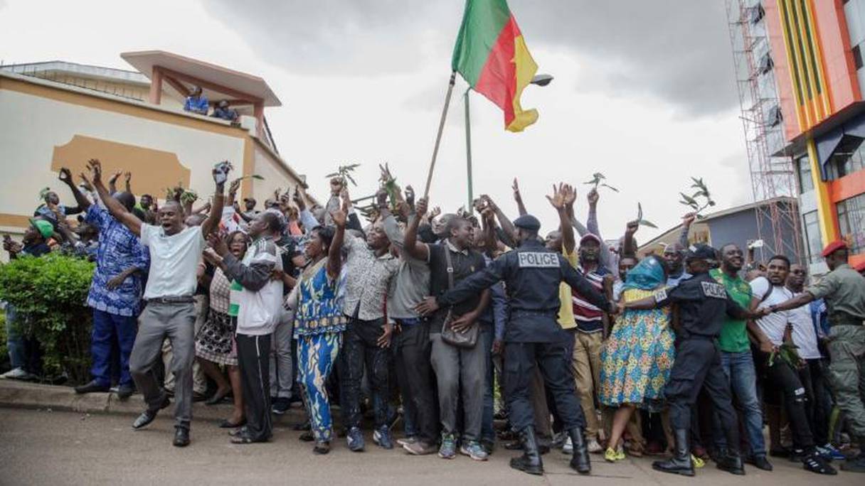 Manifestation de l'opposition contre le pouvoir de Paul Biya. 