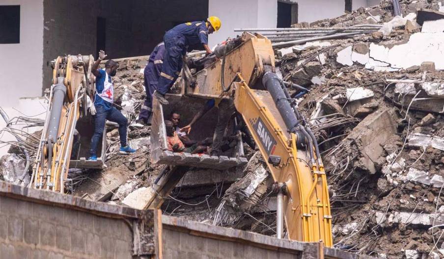 Afrique du Sud: effondrement d’un immeuble en construction, 48 ouvriers piégés