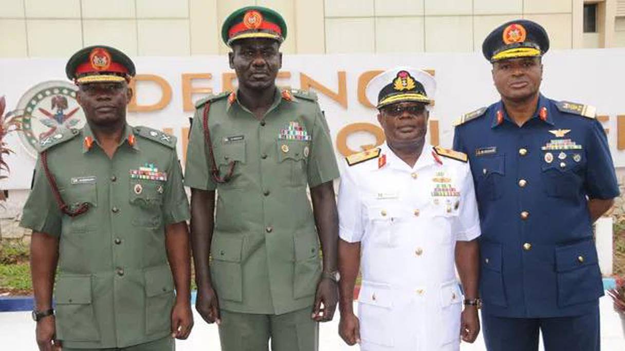 Les nouveaux chefs de l'armée nigériane.
