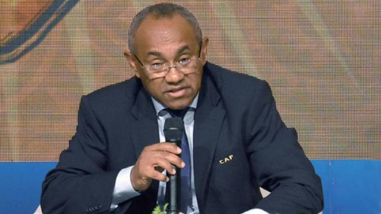 Ahmad Ahmad, président de la Confédération africaine de football (CAF). 