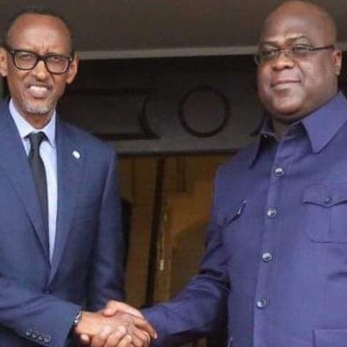 Paul Kagame et Félix Tshisekedi 