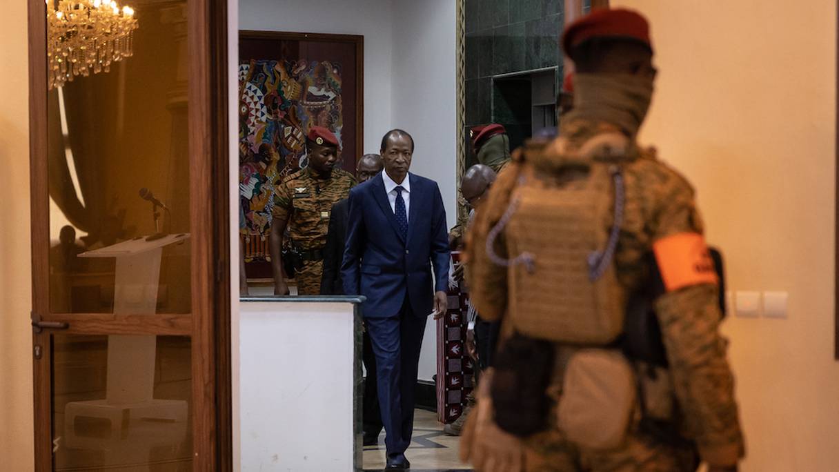 L'ex-président Compaoré, à son retour à Ouagadougou. 