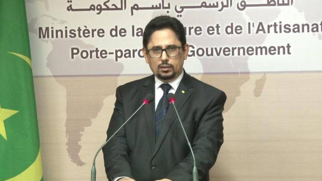 Mohamed Lemine Ould Cheikh, ministre de la Culture et de l’artisanat, porte-parole officiel du gouvernement.