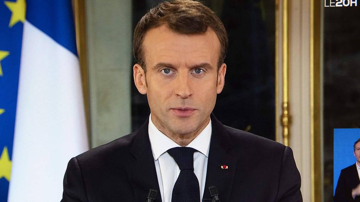Le président français Emmanuel Macron. 