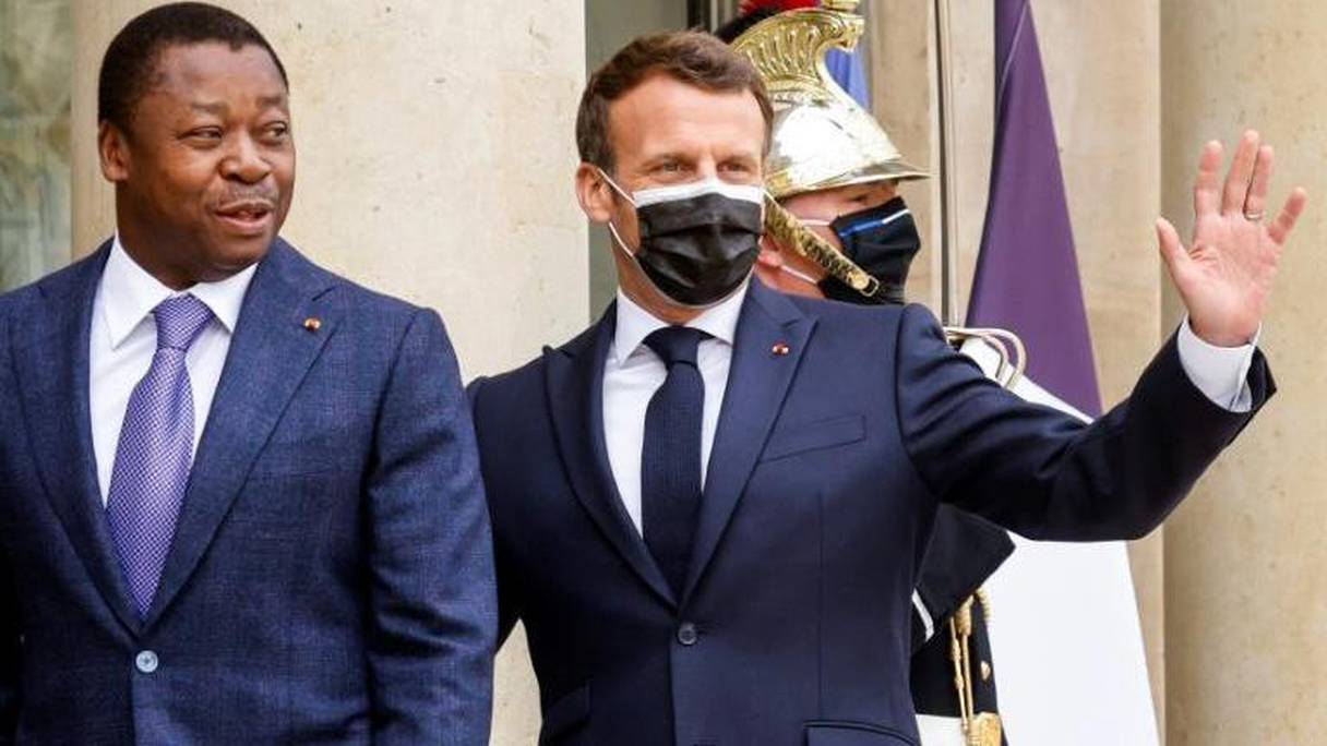 Les présidents Emmanuel Macron (France) et Faure Gnassingbé (Togo).