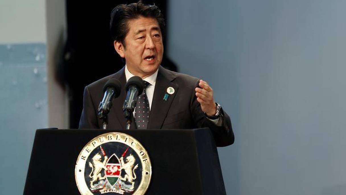 Le Premier ministre japonais Shinzo Abe lors d'un sommet Japon-Afrique à Nairobi.
