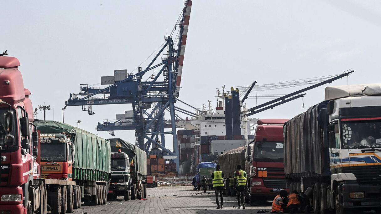 Le port d'Abidjan en Côte d'Ivoire.