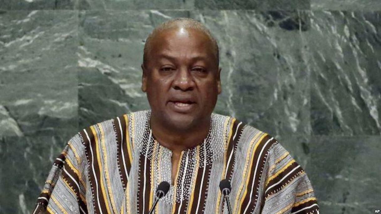 Le président sortant John Dramani Mahama, candidat à sa propre succession.
