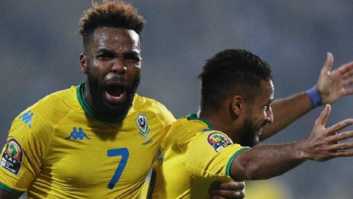Boupendza et Allevinah, les deux principaux artisans du match nul contre le Maroc, le 18 janvier 2022 à Yaoundé.