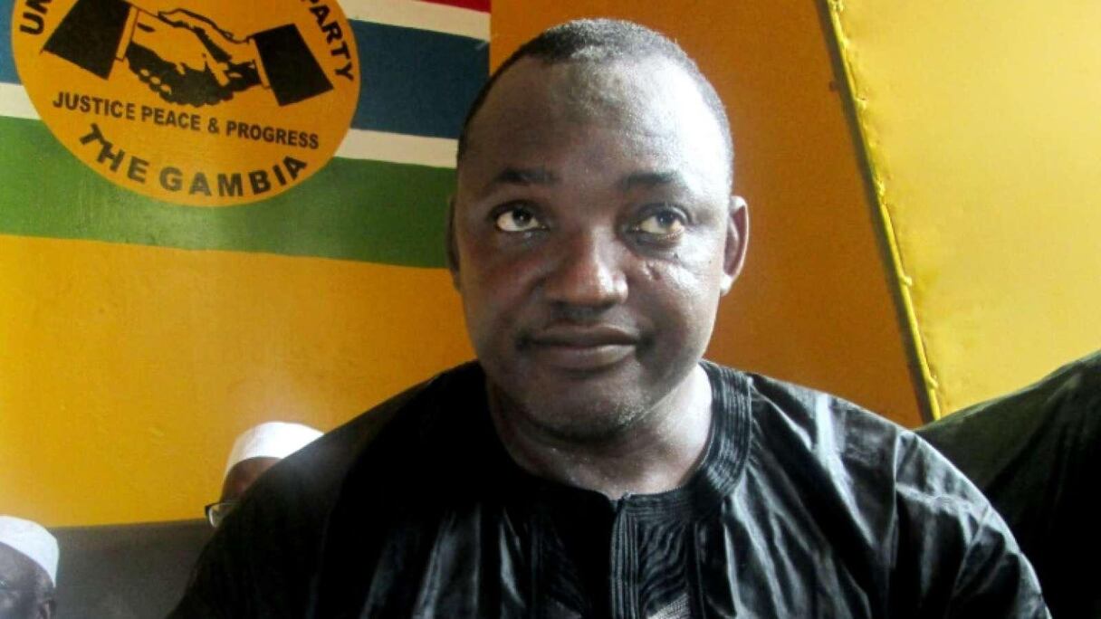 Adama Barrow, le président élu de Gambie.