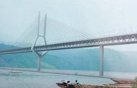 Maquette du pont entre Brazzaville et Kinshasa