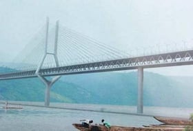 Maquette du pont entre Brazzaville et Kinshasa
