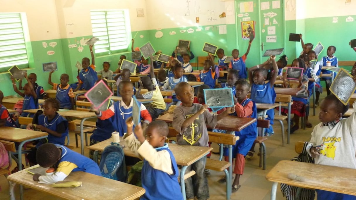 Une salle de classe à Thiès, à 70 km de Dakar.