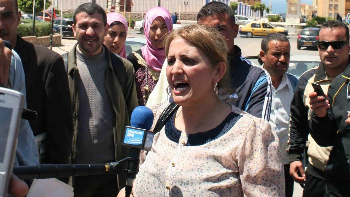 Dalila Touat, une militante du mouvement de contestation anti-régime en Algérie.