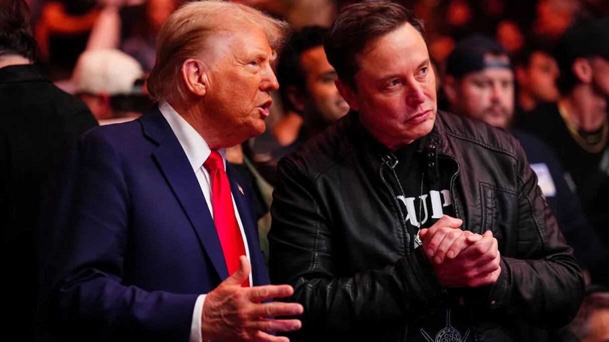 Le magnat Elon Musk et le président américain Donald Trump.