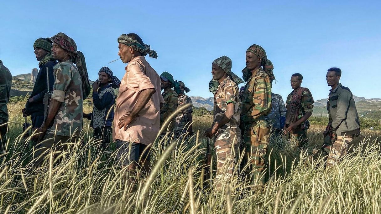 Des combattants éthiopiens.
